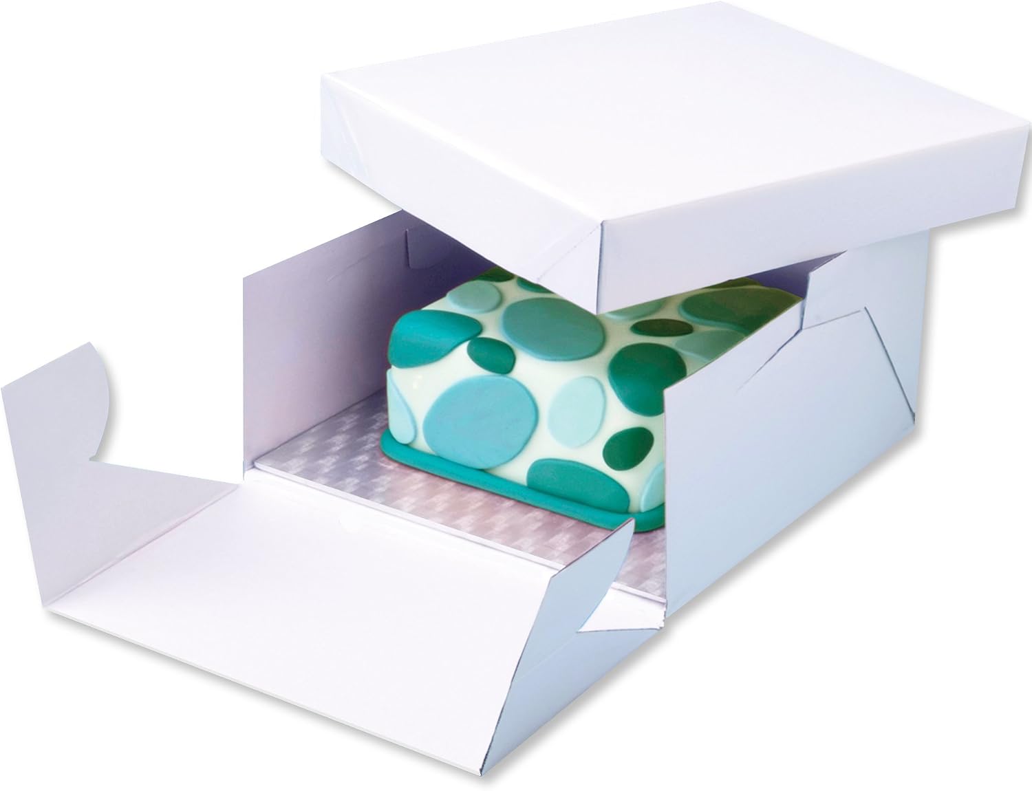 PME BCS874 Square Cake Card & Cake Box 10-Inch / 25 cm, White - Image 5