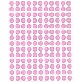 Royal Green Pastel Pink Colored Stickers dots 10mm - Adhesive Color Labels 0.375 inch - 700 Pack