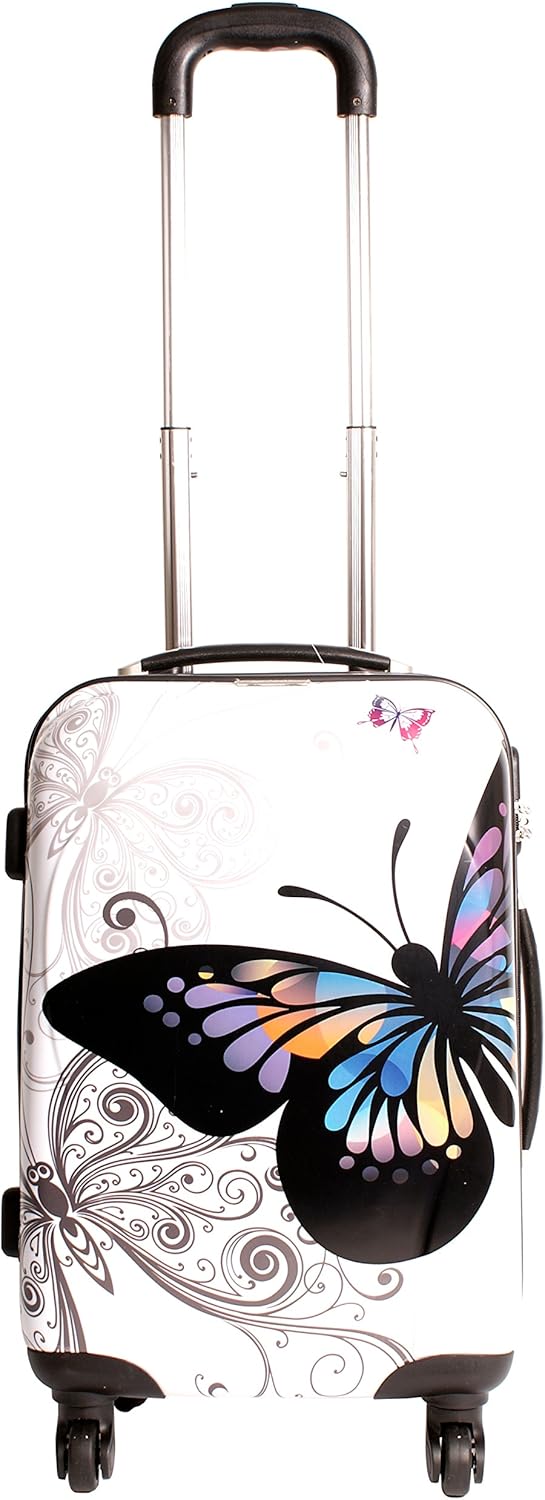 butterfly suitcase amazon