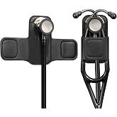 SKYREH Stethoscope Holder Clip, PU Leather Hip Holster, Black | for Physicians, Nurses, EMT, Medical Nursing Students, Fits 3M Littmann &amp; Most Stethoscope