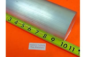 STONER METALS 2-1/2" Aluminum 6061 Round Rod 10" Long +.07"/-0 Solid T6511 2.5" Diameter Lathe Bar Stock 2.5"