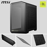 MSI MAG PANO 100R PZ ATX PC Case Vertical GPU Bracket USB Type-C view 3