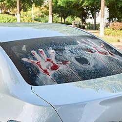 Horror Ghost 3D Transparent Car Back Rear Window