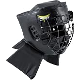 ProForce Thunder Padded Combat Head Guard with Face Cage - Medium, Black