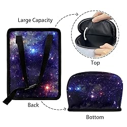 Renewold Car Trash Can with Zipper Lid, Galaxy