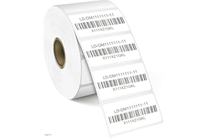 L LIKED 1" x 2" Removable Thermal Labels, Print or Write, Water and Oil Resistant, Freezer Food Labels for Kitchen, Jars, Sto