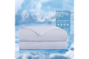 HARBOREST Cooling Comforter Queen Size - Cooling Blanket for Hot Sleepers and Night Sweats, Q-Max>0.45 Double-Sided Silky Cooling Surface Design, Lavender(90" x 90")