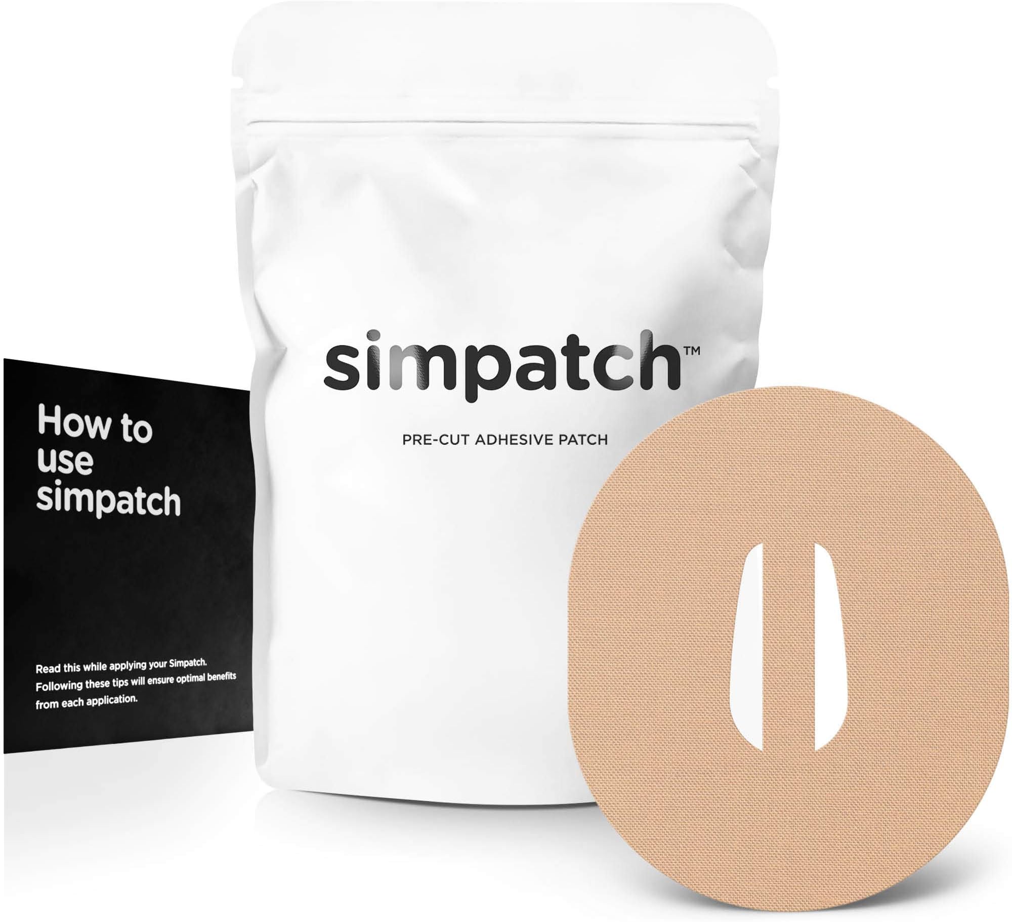 SIMPATCH – Adhesive Patch for Dexcom G6 with Strap (25-Pack) – Waterproof Adhesive, CGM Patches – Multiple Color Options