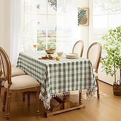 Softalker Checkered Tablecloth Rectangle, Heavy