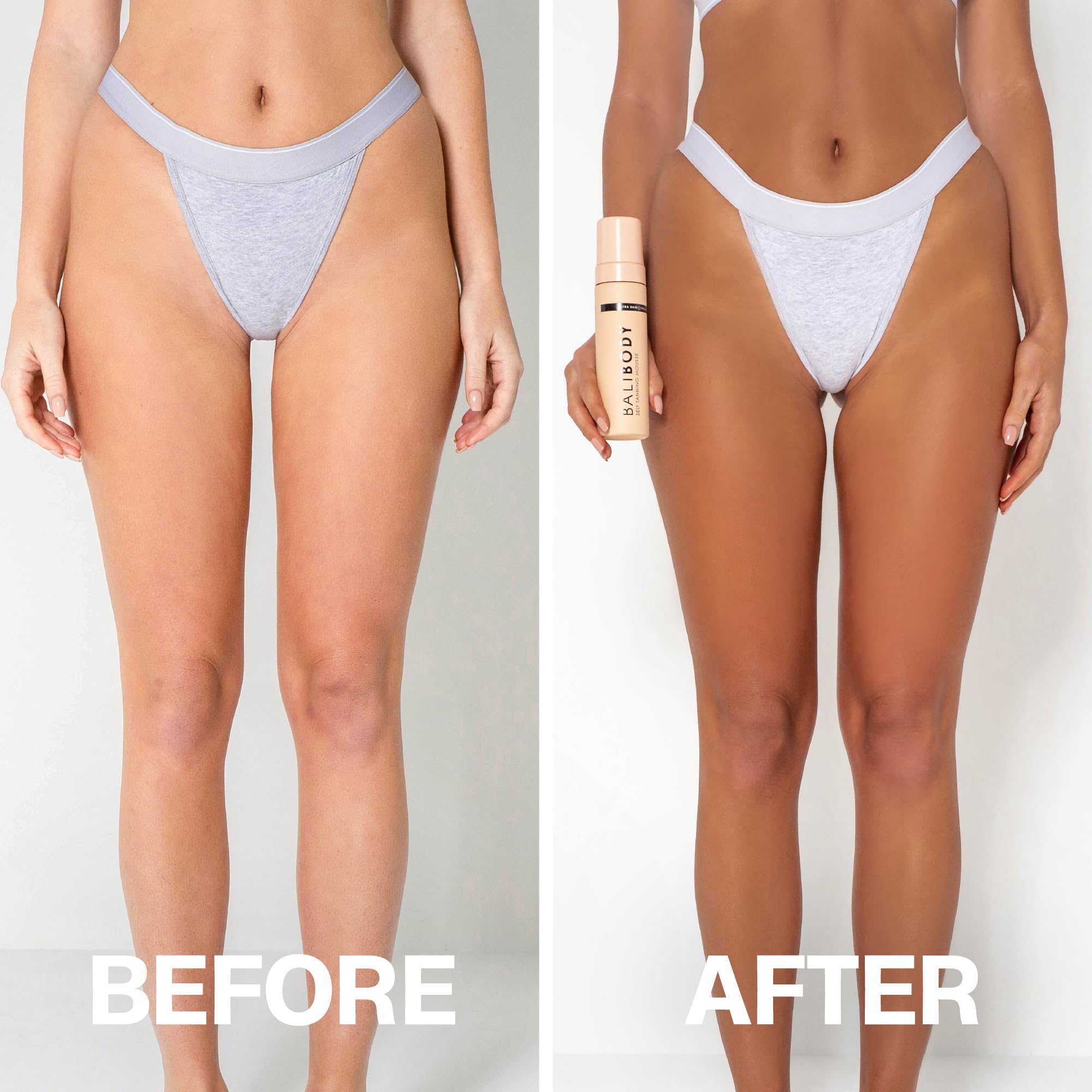 Bali Body Ultra Dark Self Tanner Mousse | Premium Sunless, Tanning Foam | Natural Green-Based Self Tan | Instant Bronze Fake Tan for All Skin Types, Vegan & Cruelty Free (200ml/6.7 fl oz)