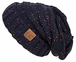 Funky Junque Oversized Beanie - Navy