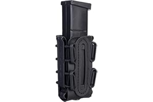 IDOGEAR 9mm Mag Pouch Pistol Magazine Pouch Softshell Mag Pouches Pistol .45 ACP with Belt&MOLLE Clip