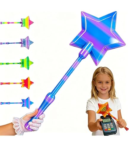 Varita Mágica Para Pagos Sin Contacto Con Forma De Estrella – Soporte Oculto Para Tarjetas, Regalo Original Para Adolescentes Y Aficionados Al Cosplay