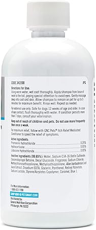 gnc medicated itch relief shampoo