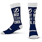 For Bare Feet NHL Unisex Best Team Ever Crew Sock Nhl