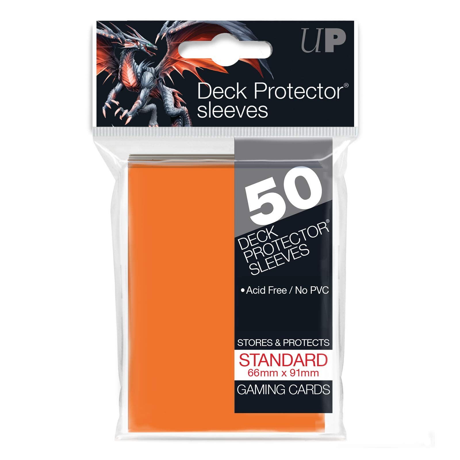 Ultra Pro SLEEVES 50 D12 Card Game (Orange)