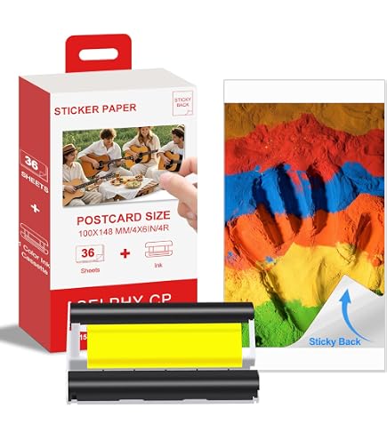 Amazon.com: Color Ink and Label Set for Canon SELPHY SQUARE QX10
