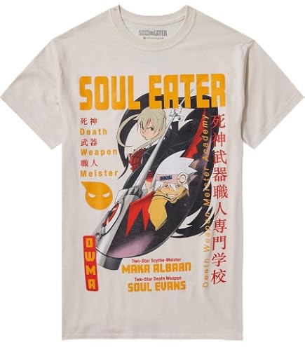 Bioworld Soul Eater Maka Albarn & Black Star Clash Crew Neck Short