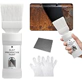 CARPOLY 2-in-1 Rust Converter &amp; Metal Primer with Brush(5.29 Oz), Stops &amp; Prevents Corrosion on Metal, Anti-Rust Coating Rust Paint, Inhibitor for Cars, Trucks, Trailers - Black