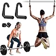 Brebebe Gym Attachment-Handles for Pull Up Bar, Deadlift Handles for Barbell Bar Grip(Diameter: 1-1.7 In), Resistance Bands Handles Heavy Duty, Lat Pulldown Exercise Accessories, Max 300 LBS
