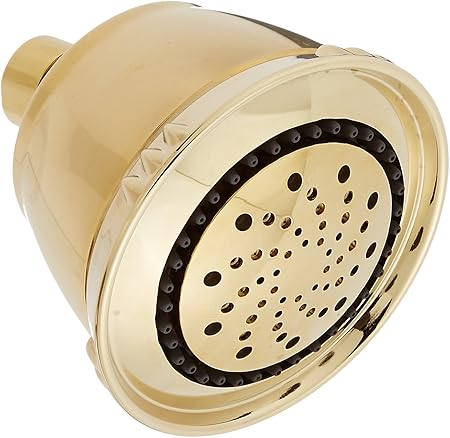 Delta Faucet 5 Spray Touch Clean Shower Head Polished Brass 52678