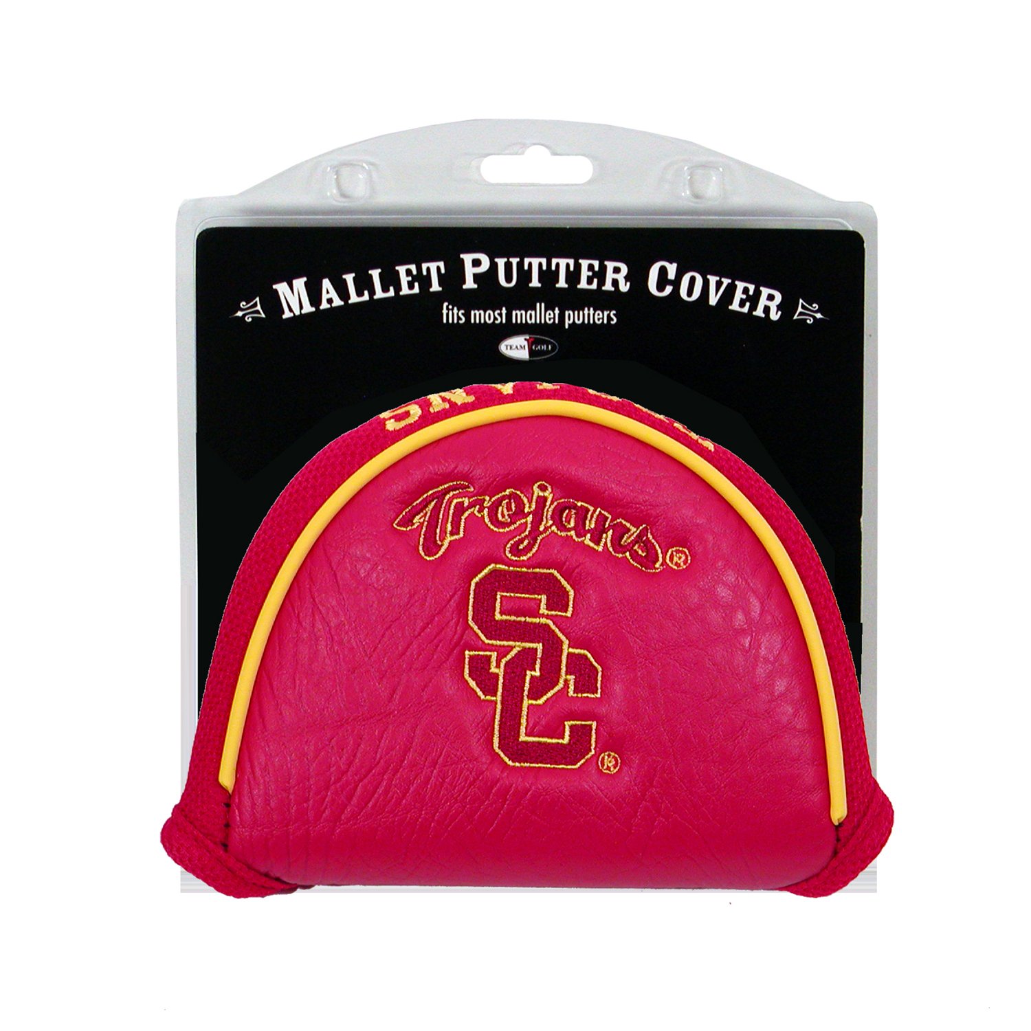 Team Golf NCAA Golf Club Mallet Putter Headcover, Fits Most Mallet Putters, Scotty Cameron, Daddy Long Legs, Taylormade, Odyssey, Titleist, Ping, Callaway, USC Trojans