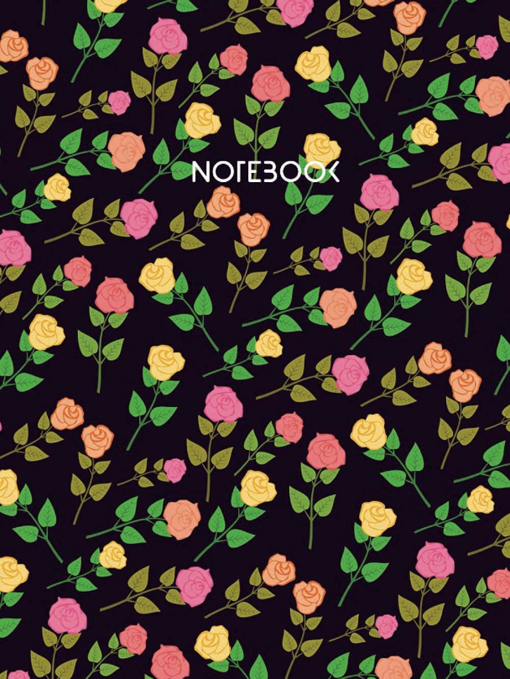 Flower Notebook For Girls and Women HARDCOVER - Size (8.25 x 11 inches) 120 Pages: Lined Paper: Notebook for writing notes, feelings, notes, self care ... and spirituality (Floral Notebooks Lined)