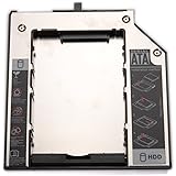 tinxi&reg; Ultrabay Slim Second Hard Disc Drive HDD SATA Adapter Installation Frame for Thinkpad W700 T500 T510 X200 X201 T410 T400 T410s UltraBase