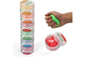 Exercise Putty - Therapy Putty - Play Putty for Kids (6 Pack, 1.8-oz Each) Hand Exercise Rehabilitation, Stress and Anxiety R