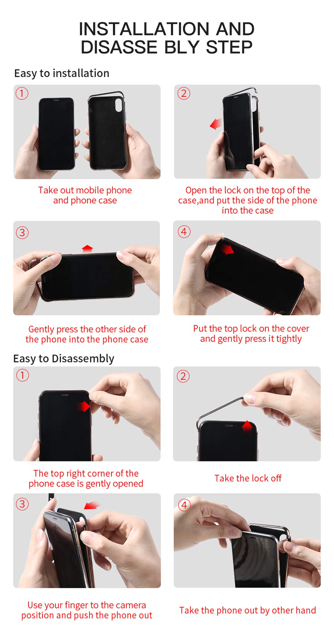 JOYROOM Tempered Glass Case for iPhone Xs Max, Hard Slim Thin Metal Bumper with Soft TPU Inner Frame Case, Anti-Scratch 9H Clear Glass Back Cover for iPhone 6.5 inch (Gold)