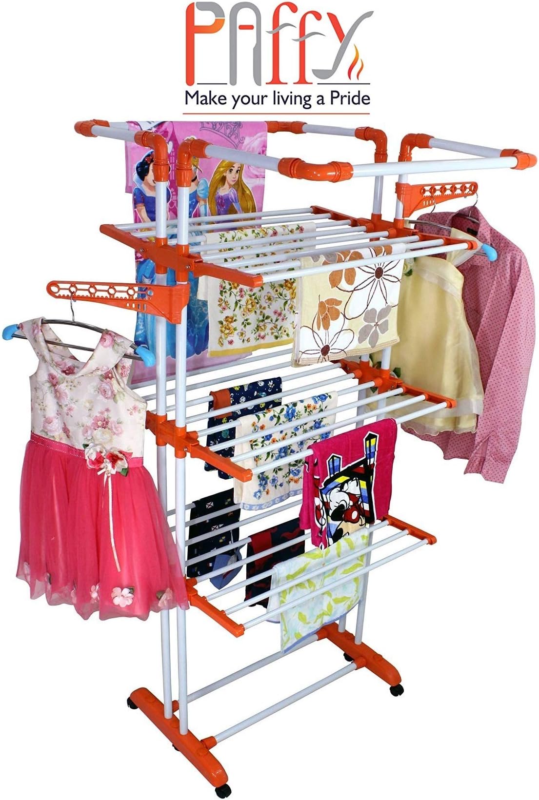 PAffy Premium Cloth Drying Stand - 3 Poll - 3 Layer - Super Jumbo