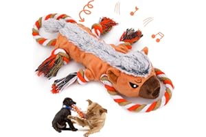Apetpup Tug of War Dog Toy, Squeaky Dog Toys, Interactive Dog Toys,Dog Toys for Small/Medium/Large Dogs,Puppy/Dog Toys to Keep Them Busy