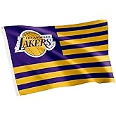 Desert Cactus Los Angeles Lakers Flag LA Lakers NBA National Basketball Association 100% Polyester Indoor Outdoor 3x5 feet Flagss (Flag K)