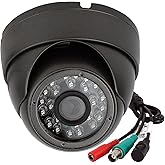 CUMCITIN Analog CCTV Camera HD 1080P 4-in-1 (TVI/AHD/CVI/960H Analog) Security Dome Camera Outdoor Metal Housing, 24 IR-LEDs 