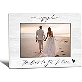 WTOGQ Engagement Picture Frames, Engagement Gifts for Couples, Wedding Picture Frame, Wedding Photo Frame 4x6, Wedding Gifts for Newlyweds Women Men, The Best is Yet to Come Photo Picture Frames