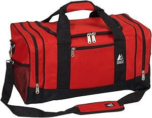 Everest Luggage Sporty Gear Bag, Red/Black, Red/Black, One Size