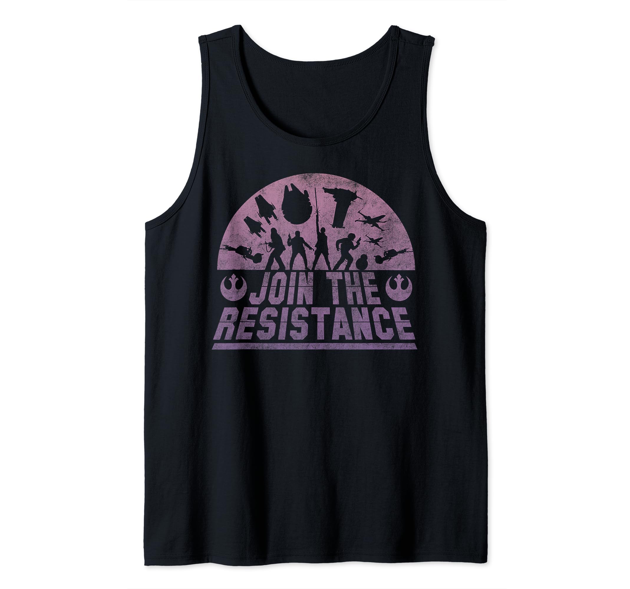 Star Wars Last Jedi Silhouette Join the Resistance Tank Top