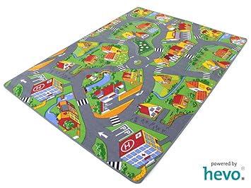 Stadt Land Fluss HEVO® Teppich | Kinderteppich | Spielteppich 145x200 cm
