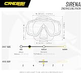 Cressi Sirena Island 2.0 Snorkel Set Wide View Mask Unisex Black view 5