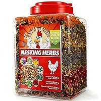 TOHONGADON Chicken Nesting Herbs, Nesting Herbs for Chicken Coop, Nesting Box Herbs Premixed 8 Dried Herb for Hens Coop Feeder Backyard Laying