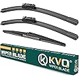 KVQ Windshield Wiper Blades Replacement for Toyota CHR C-HR 2018 2019 2020 2021 2022 Original Factory Quality Front Rear Wiper Blade Set - 26" 16" 14" (Set of 3)