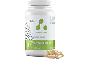 ATP LAB - Enzymatik Control 180 Capsules 180-Day Supply - Digestive Enzyme Supplement - Digestive Health - Gas Relief for Adu
