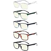 Eyekepper 5-pack Large Frame Reading Glasses - Stylish Reader Eyeglasses for Men Women Reading