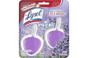 Lysol Automatic in-The-Bowl Toilet Cleaner, Cleans and Freshens Toilet Bowl, Lavender Fields Scent, 2ct