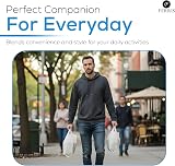 Ferris 200 Pack Strong Large Vest Carrier Bags with Handles 11 x 17 x 21 view 5