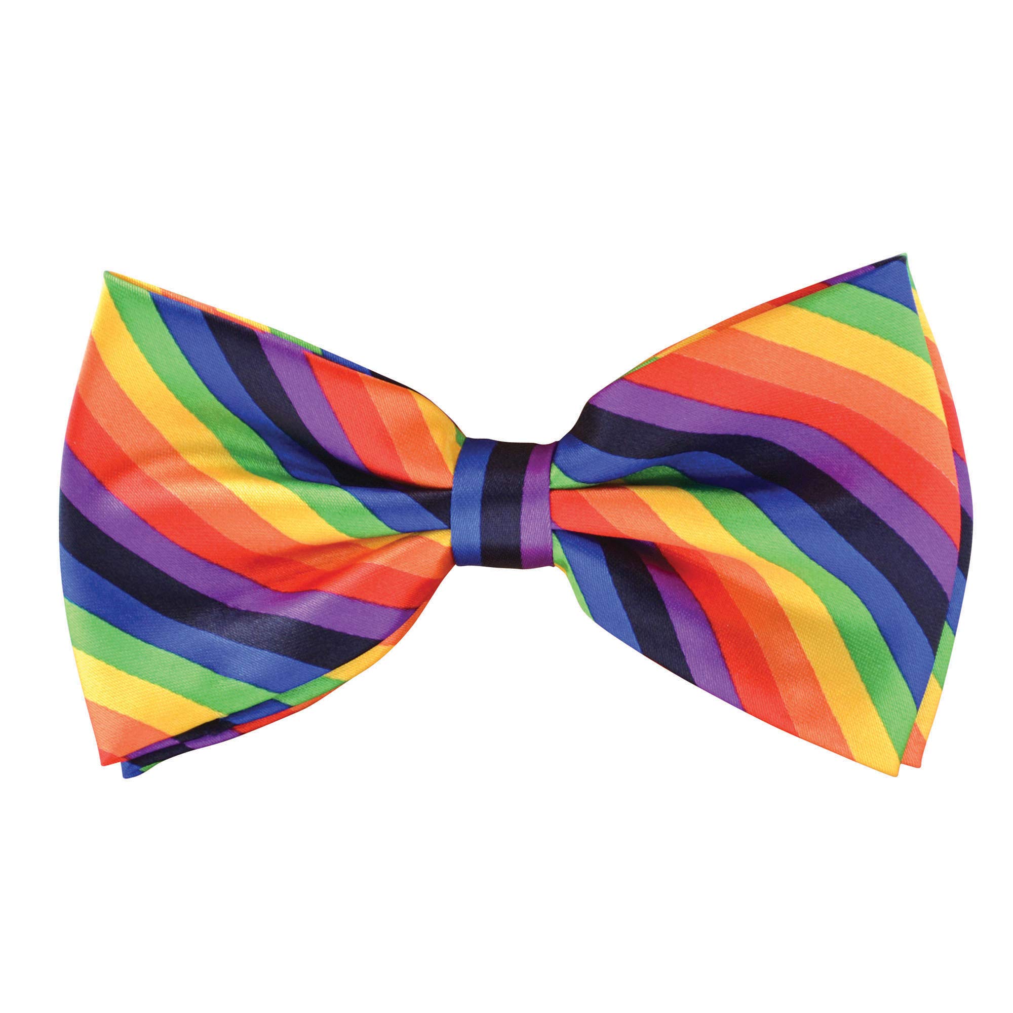 Rainbow Coloured Bow Tie (Pack of 1) - Eye-Catching Design, Perfect Accessory for Parties, Events, Pride, Festival, Cosplay, & More Halloween