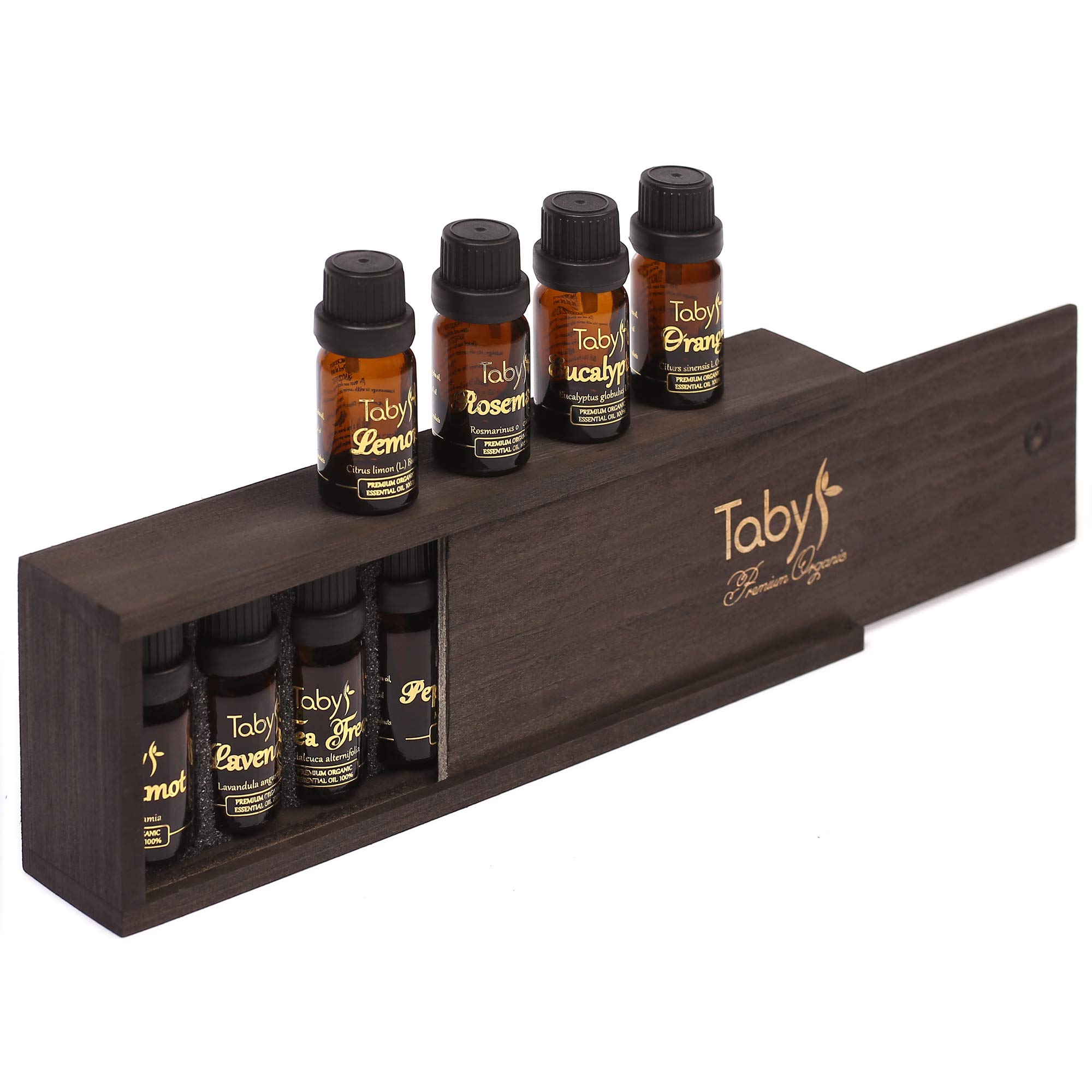 Aromatherapy Essential Oils 100% Natural 8 Oils Gift Set - Bergamot, Lavender, Tea Tree, Peppermint, Lemon, Eucalyptus, Orange, Rosemary