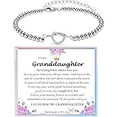 YBISNAIRE Forever Love Knot Infinity Bracelets Gifts for Women Christmas Birthday Gifts for Daughter Granddaughter Bracelet Gifts, Bestie Friend Jewelry Graduation Gifts for Her