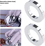 VGOL 6Pcs Chrome Plastic Basin Faucet Base Ring Tap Mount Cover Seal ID 32mm OD view 3