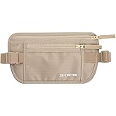 ZM-YOUTOO Money Belt for Travel - Hidden Travel Pouch Protect Your Credit and Money With RFID Blocking Passport Holder Waist Wallet (Khaki)